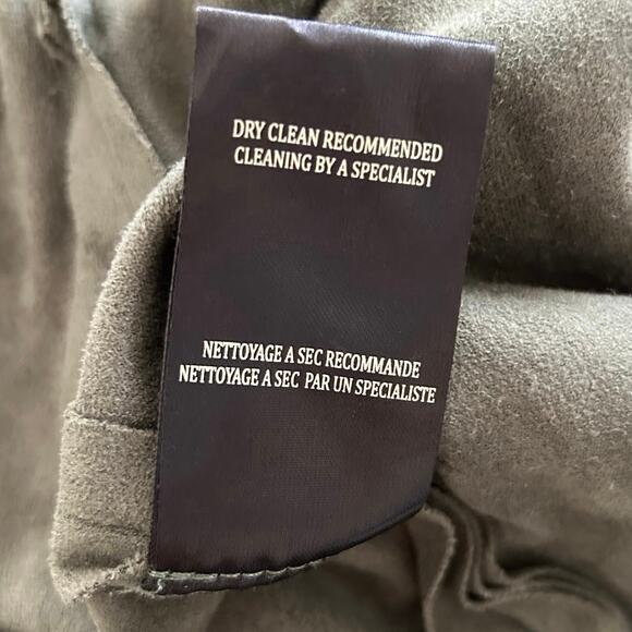 Blank NYC Women Green Suede Long Sleeve Jacket Fairy Boho Grunge Size Medium - Picture 7 of 11